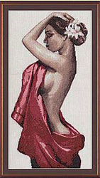 Картина Кармен,  вышивка крестом